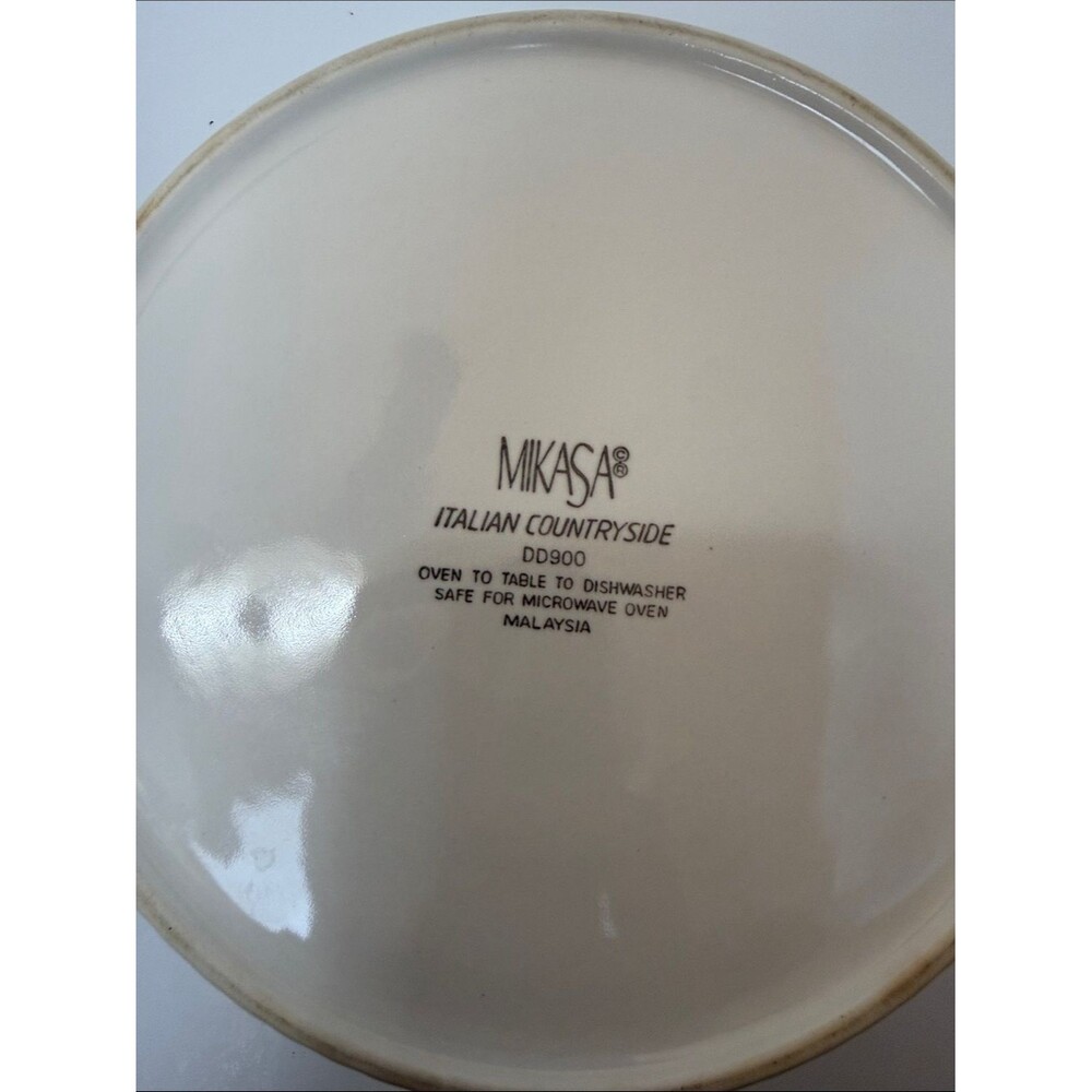 Mikasa Italian Countryside Cream Ceramic Casserole Dish DD900 - Picture 3 of 5
